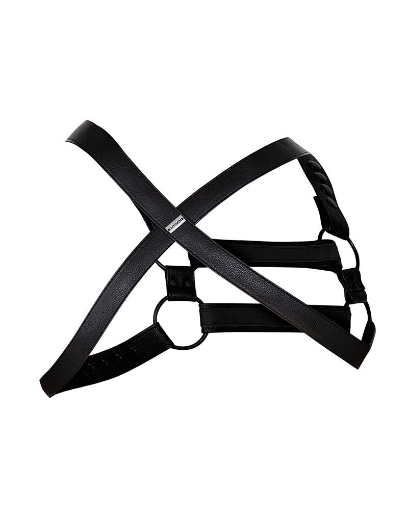 Cut4Men - Imbracatura pettorale - Imbracatura - 4WAY - Nero-Erotiekvoordeel.nl