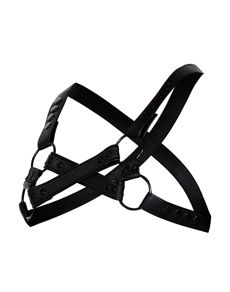 Cut4Men - Imbracatura pettorale - Imbracatura - 4WAY - Nero-Erotiekvoordeel.nl