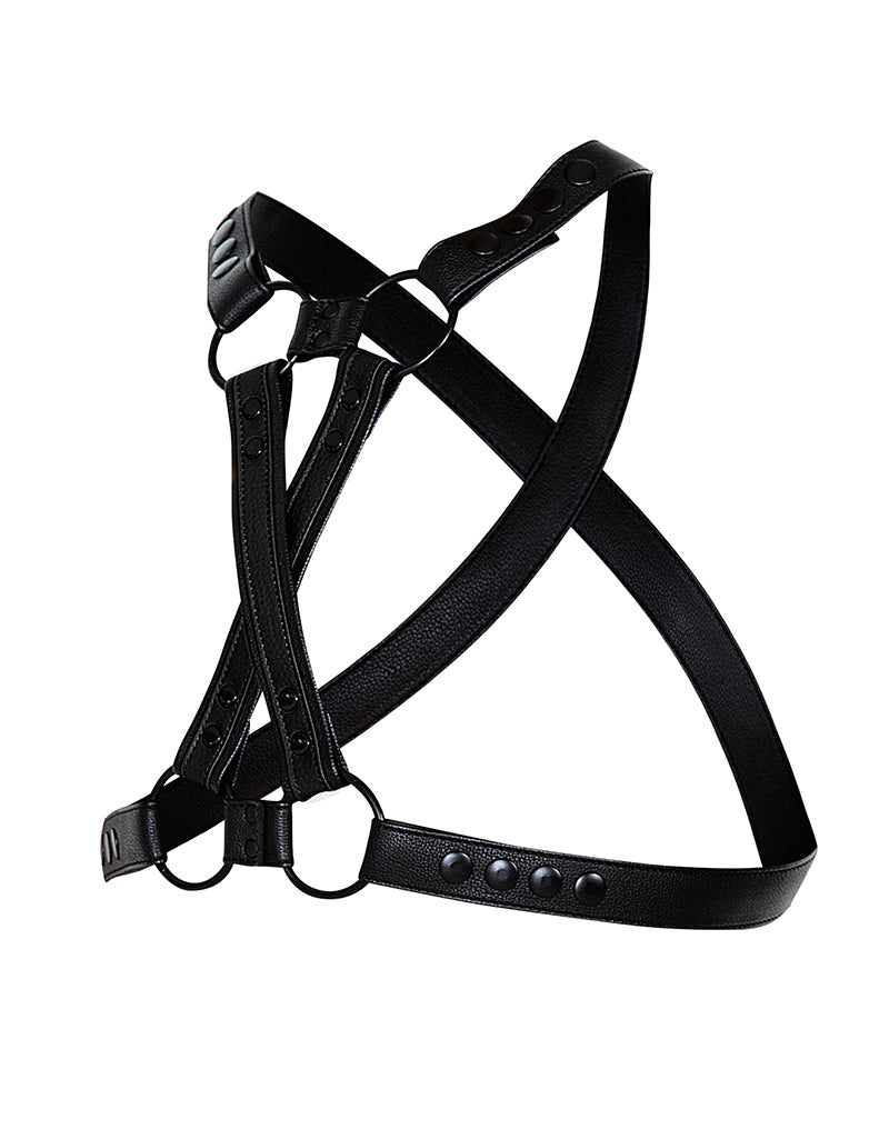 Cut4Men - Imbracatura pettorale - Imbracatura - 4WAY - Nero-Erotiekvoordeel.nl