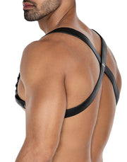 Cut4Men - Imbracatura pettorale - Imbracatura - 4WAY - Nero-Erotiekvoordeel.nl
