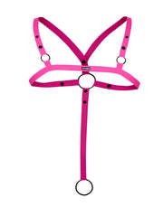 Cut4Men - Imbracatura incrociata con anello a C - Imbracatura - Rosa-Erotiekvoordeel.nl