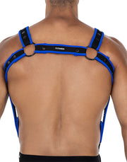 Cut4Men - Imbracatura - Neo - Blu/Nero-Erotiekvoordeel.nl