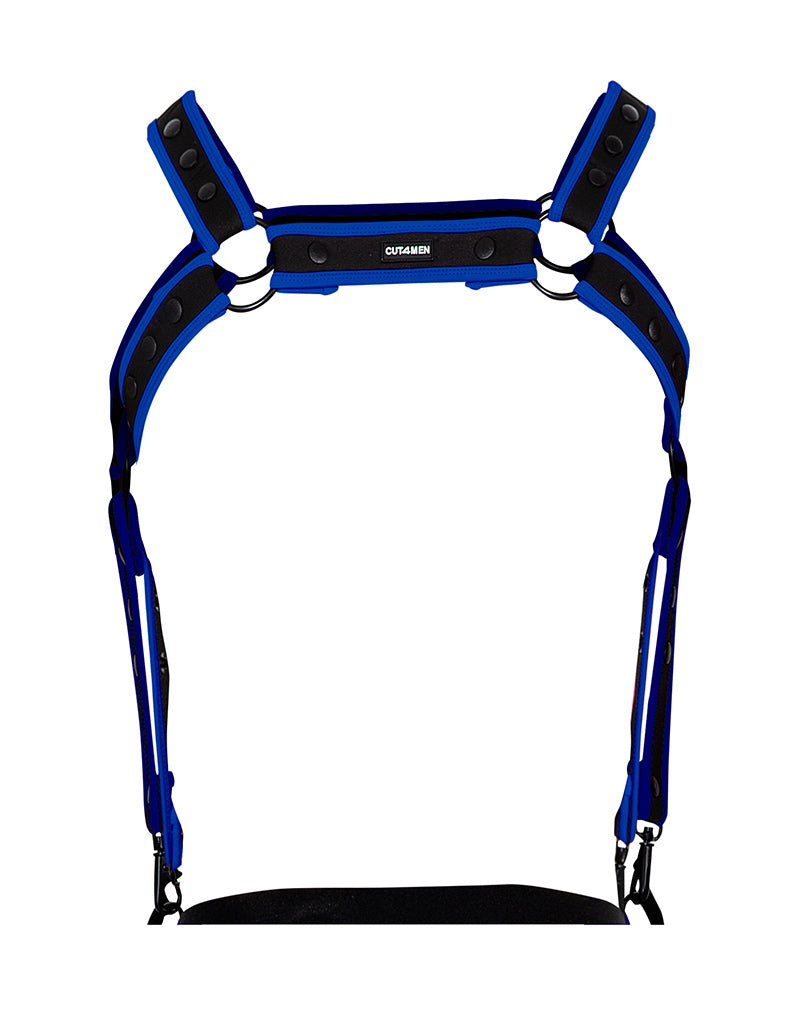 Cut4Men - Imbracatura - Imbracatura - Neo - Blu/Nero-Erotiekvoordeel.nl