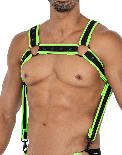 Cut4Men - Harness - Neo - Neon/Black-Erotiekvoordeel.nl