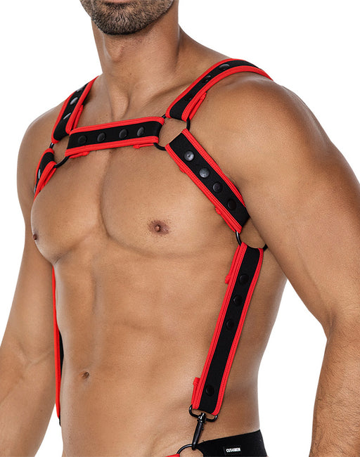 Cut4Men - Harness - Harness - Neo - Red/Black-Erotiekvoordeel.nl