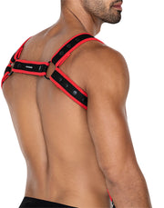Cut4Men - Imbracatura - Imbracatura - Neo - Rosso/Nero-Erotiekvoordeel.nl