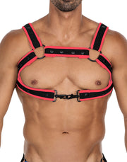 Cut4Men - Imbracatura - Imbracatura - Neo - Rosso/Nero-Erotiekvoordeel.nl