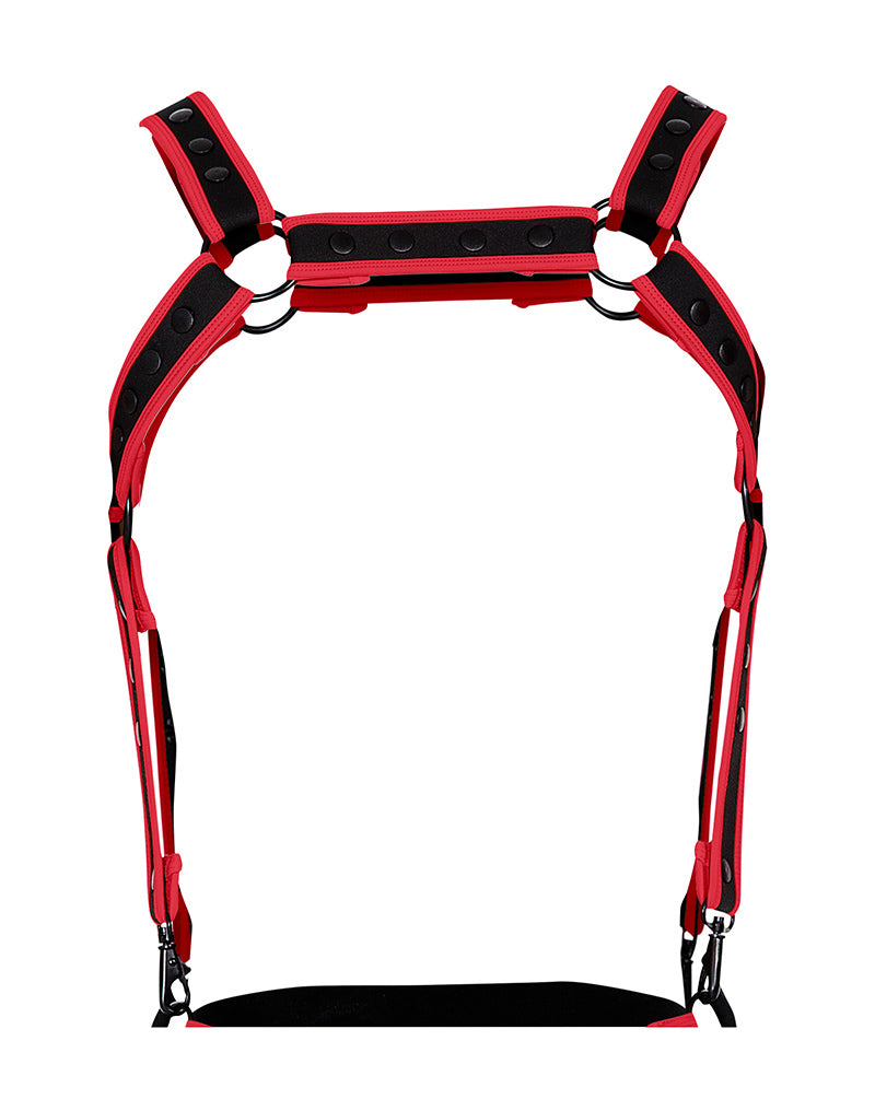 Cut4Men - Imbracatura - Imbracatura - Neo - Rosso/Nero-Erotiekvoordeel.nl