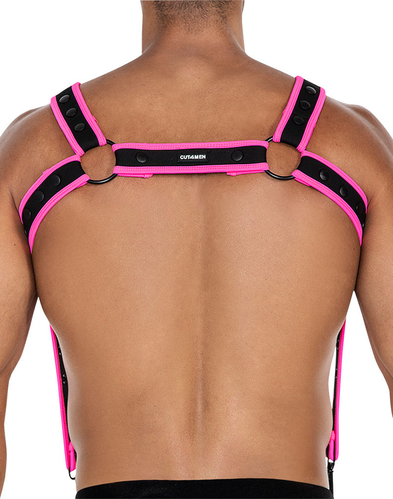 Cut4Men - Imbracatura - Imbracatura - Neo - Rosa/Nero-Erotiekvoordeel.nl