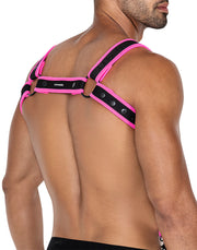 Cut4Men - Imbracatura - Imbracatura - Neo - Rosa/Nero-Erotiekvoordeel.nl