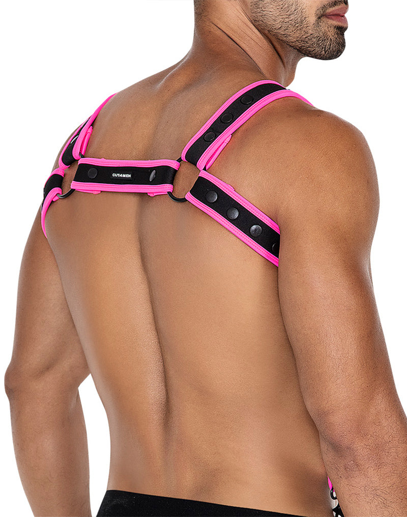 Cut4Men - Imbracatura - Imbracatura - Neo - Rosa/Nero-Erotiekvoordeel.nl