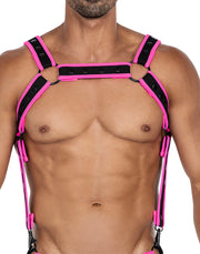 Cut4Men - Imbracatura - Imbracatura - Neo - Rosa/Nero-Erotiekvoordeel.nl
