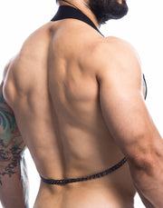 Cut4Men - Men's Chest Harness with Chains - Strap Harness - Black-Erotiekvoordeel.nl