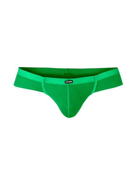 Cut4Men - Hybrid Cheeky Mesh Men's Briefs - Neon Green-Erotiekvoordeel.nl