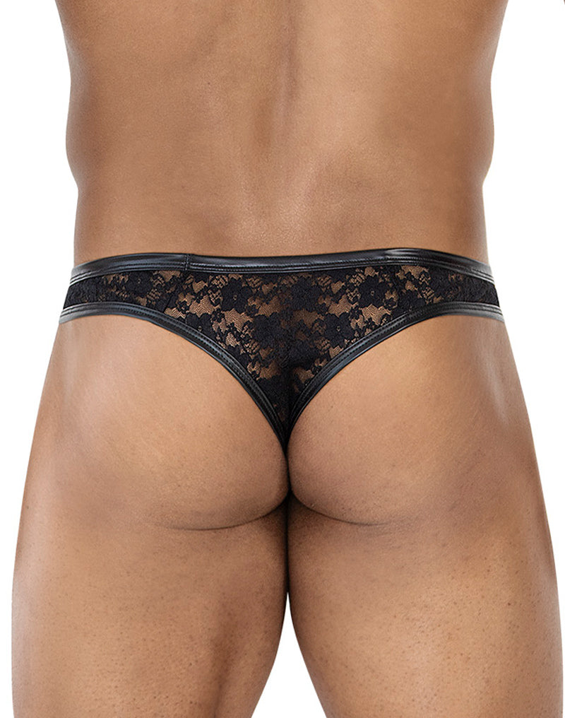Cut4Men - Braguitas de encaje sexy para hombre - Negro-Erotiekvoordeel.nl