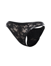 Cut4Men - Braguitas de encaje sexy para hombre - Negro-Erotiekvoordeel.nl