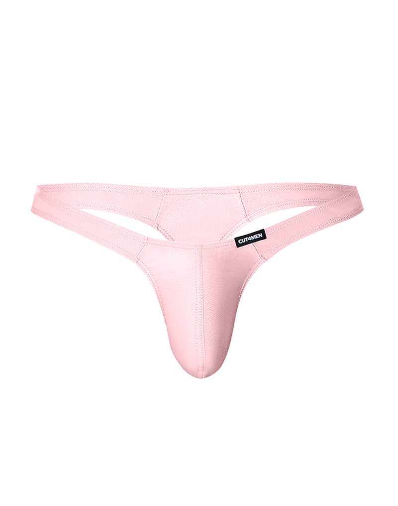 Cut4Men - Sexy Spandex Men's Thong - Light Pink-Erotiekvoordeel.nl
