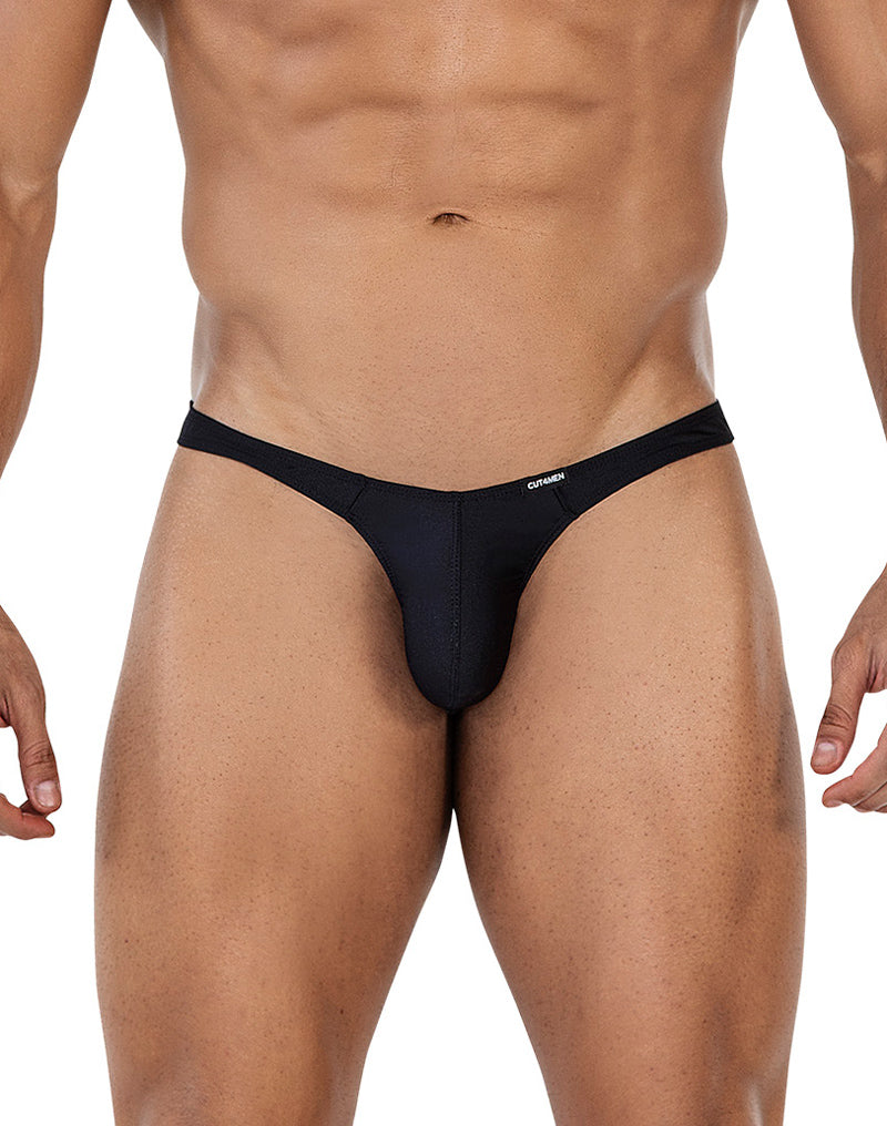 Cut4Men - Sexy Spandex Men's Thong - Black-Erotiekvoordeel.nl