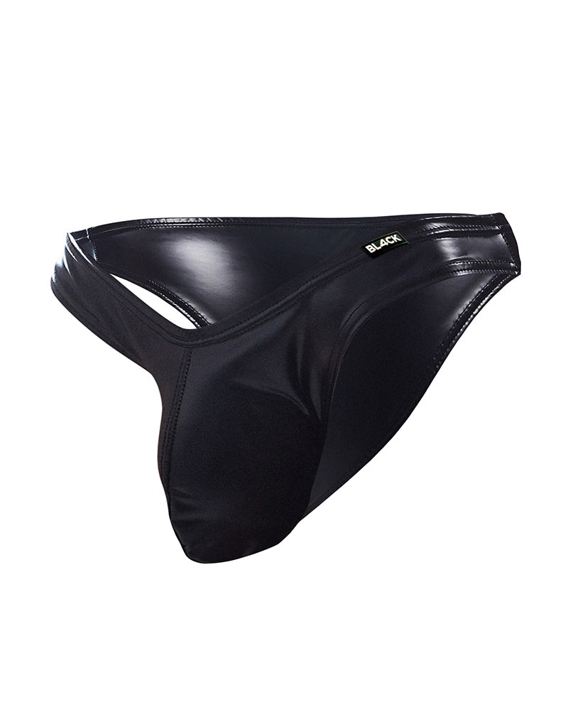 Cut4Men - Slip da uomo sexy effetto bagnato - Boost - Nero-Erotiekvoordeel.nl