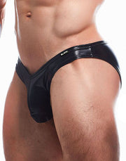 Cut4Men - Slip da uomo sexy effetto bagnato - Boost - Nero - Erotiekvoordeel.nl