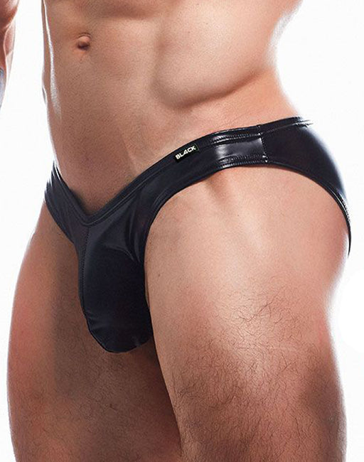 Cut4Men - Sexy Wetlook Men's Briefs - Boost - Black-Erotiekvoordeel.nl