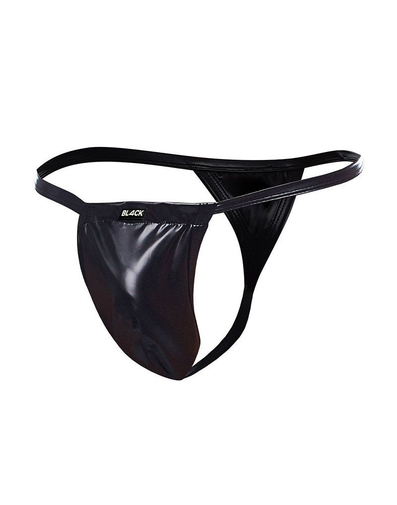 Cut4Men - Sexy Wetlook Herren-String - Boost - Schwarz - Erotiekvoordeel.nl