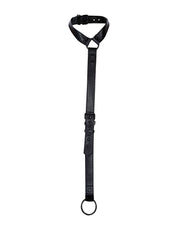 Cut4Men - Collier Wetlook avec lanière et cockring - Noir - Erotiekvoordeel.nl