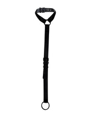 Cut4Men - Collier Wetlook avec lanière et cockring - Noir - Erotiekvoordeel.nl