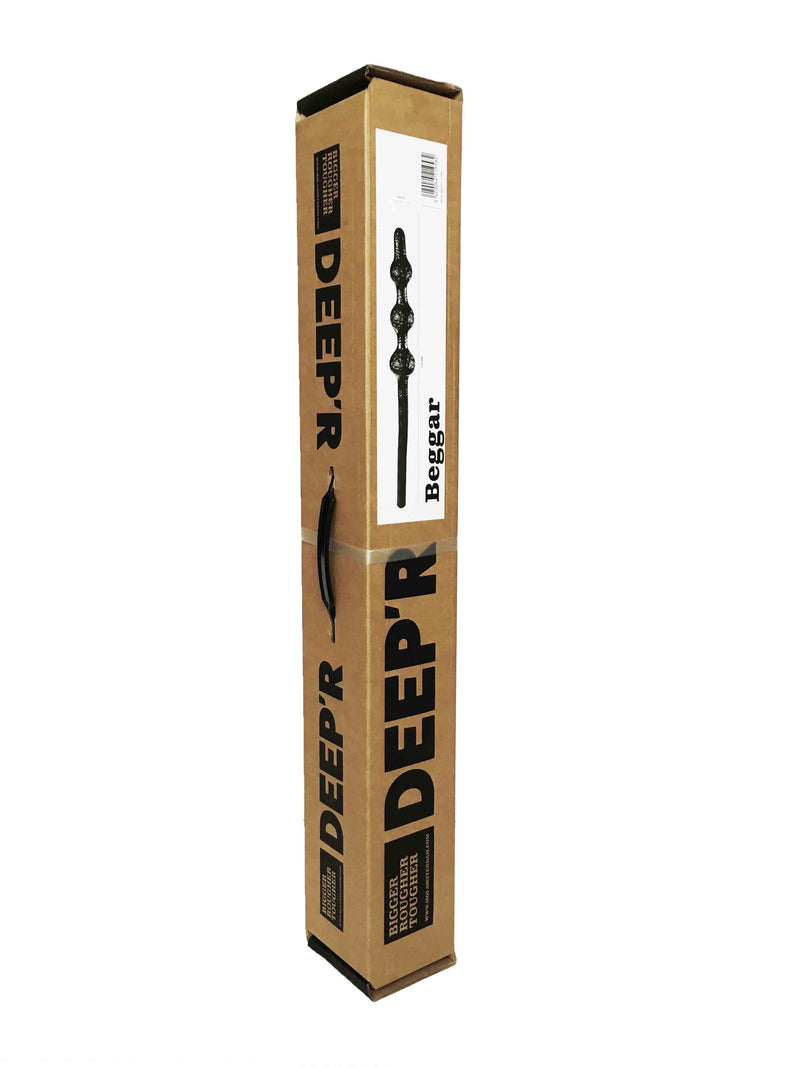DEEP'R - Beggar - Dildo - Schwarz - 70 cm - Ø 8,00 cm-Erotiekvoordeel.nl