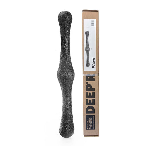 DEEP'R - Wave - Double Dildo - Black - 59 cm x Ø 4.00 - 8.00 cm-Erotiekvoordeel.nl
