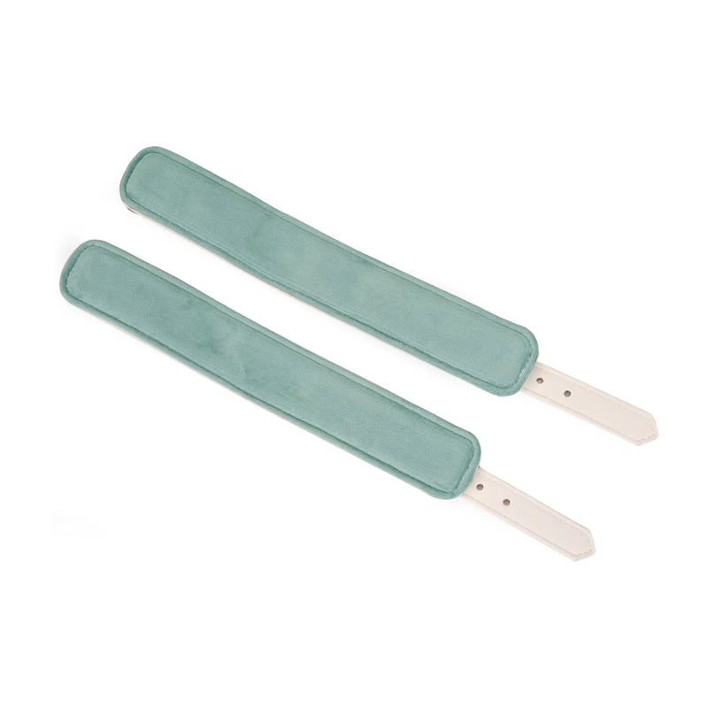 Liebe Seele - Boudoir Amor - Vegan Lederen handboeien - Wit met Gouden Hardware-Erotiekvoordeel.nl