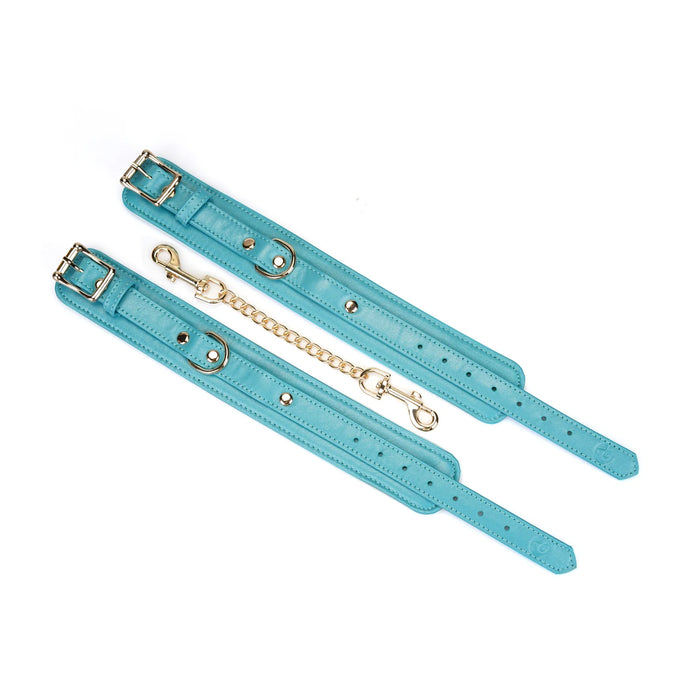 Liebe Seele - Blue Lamb - Lamslederen Boeien - Blauw met Gouden Hardware-Erotiekvoordeel.nl