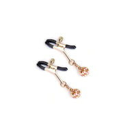 Liebe Seele - Luxe Tepelklemmen met Klaverballetje - Roze/Goud-Erotiekvoordeel.nl