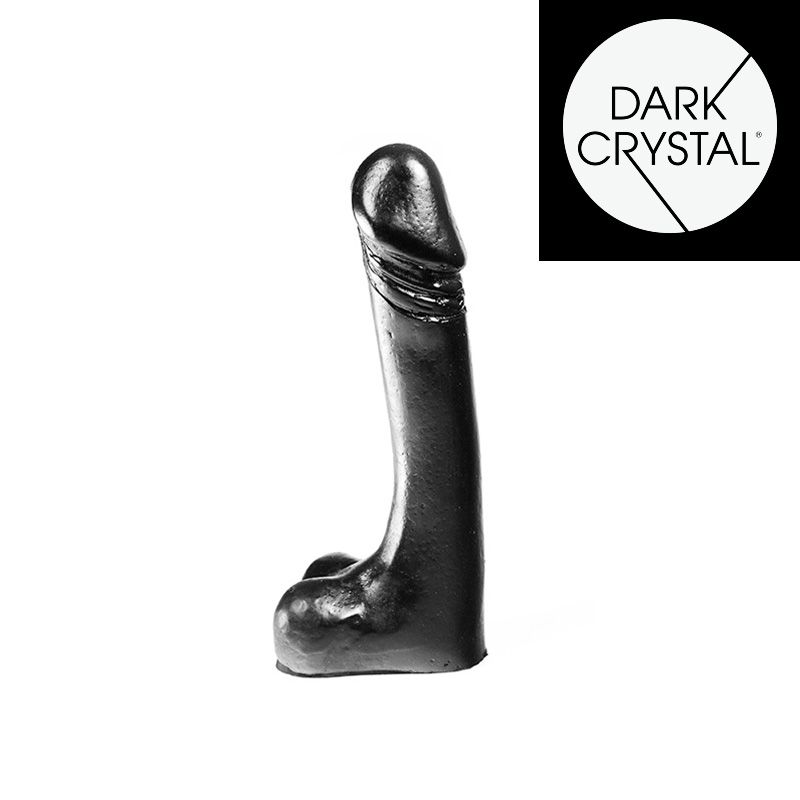 Dark Crystal - Dildo - 18,5 x 3 cm - Schwarz - Erotiekvoordeel.nl
