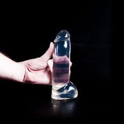 Dark Crystal - Dildo - 21 x 6,3 cm - Trasparente-Erotiekvoordeel.nl