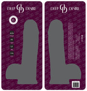 Deep Desire - Dildo with Suction Cup - TPR - 19 cm - Black-Erotiekvoordeel.nl