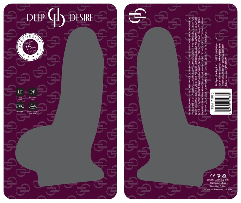 Deep Desire - PVC Dildo – 14 cm – Light Skin Tone-Erotiekvoordeel.nl