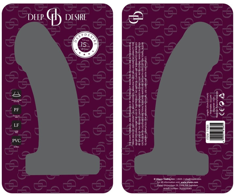 Deep Desire - PVC Dildo - 15 cm – Light Skin Tone-Erotiekvoordeel.nl