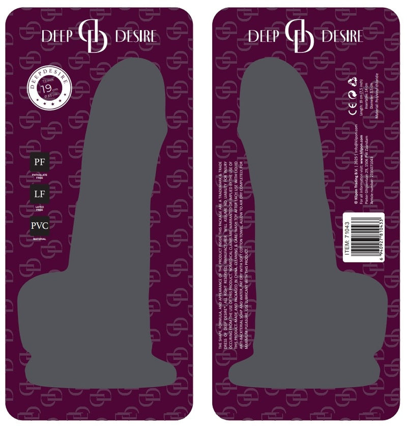 Deep Desire - PVC Dildo 18 cm – Light Skin Tone-Erotiekvoordeel.nl