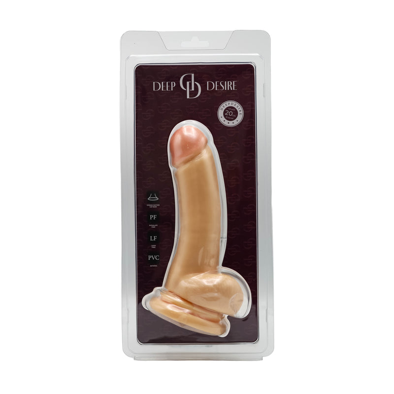 Deep Desire - Gode en PVC - 20 cm – Teint clair-Erotiekvoordeel.nl