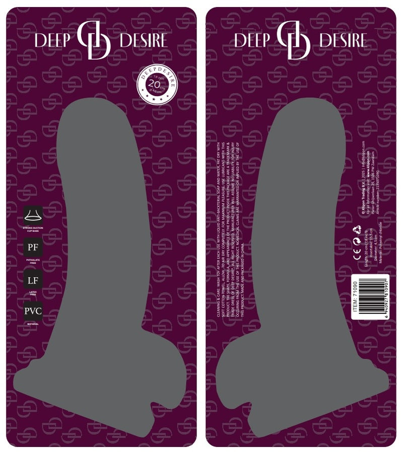 Deep Desire - Gode en PVC - 20 cm – Teint clair-Erotiekvoordeel.nl