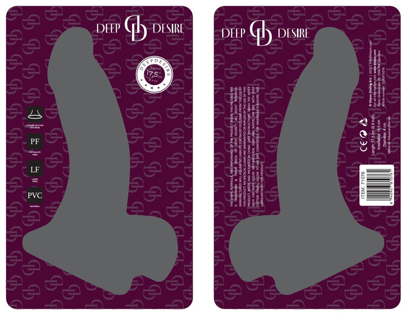 Deep Desire - Dildo Z PVC Z Moszną I Przyssawką - 16,5 Cm - Jasny Kolor Skóry - Erotiekvoordeel.nl