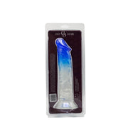 Deep Desire - Transparent Dildo - TPR - 22 cm - Transparent/Blue-Erotiekvoordeel.nl