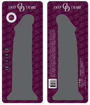 Deep Desire - Transparent Dildo - TPR - 22 cm - Transparent/Blue-Erotiekvoordeel.nl