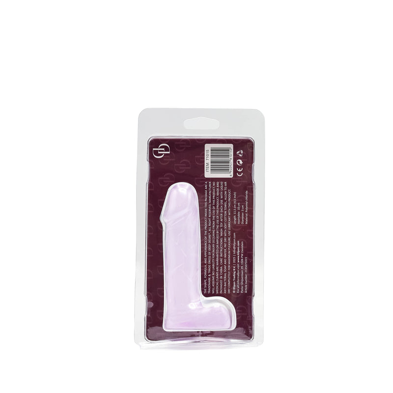 Deep Desire - Przezroczyste Małe Dildo - PVC - 11,5 Cm - Liliowy - Erotiekvoordeel.nl