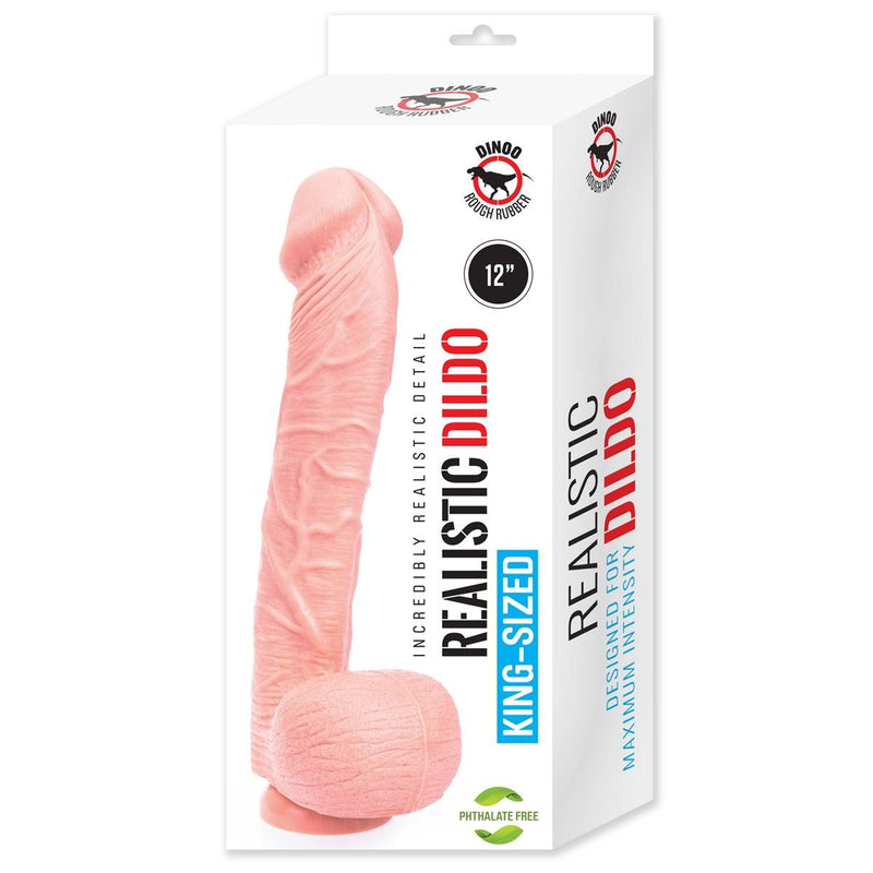 Dinoo - Curve - Dildo XXL - 31 x 5,5 cm - Colore pelle chiaro - Erotiekvoordeel.nl