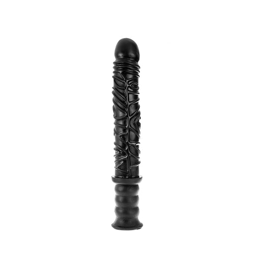 Dinoo - Damocles - XXL Dildo with Handle - 42.5 x 4.5 cm - Black-Erotiekvoordeel.nl