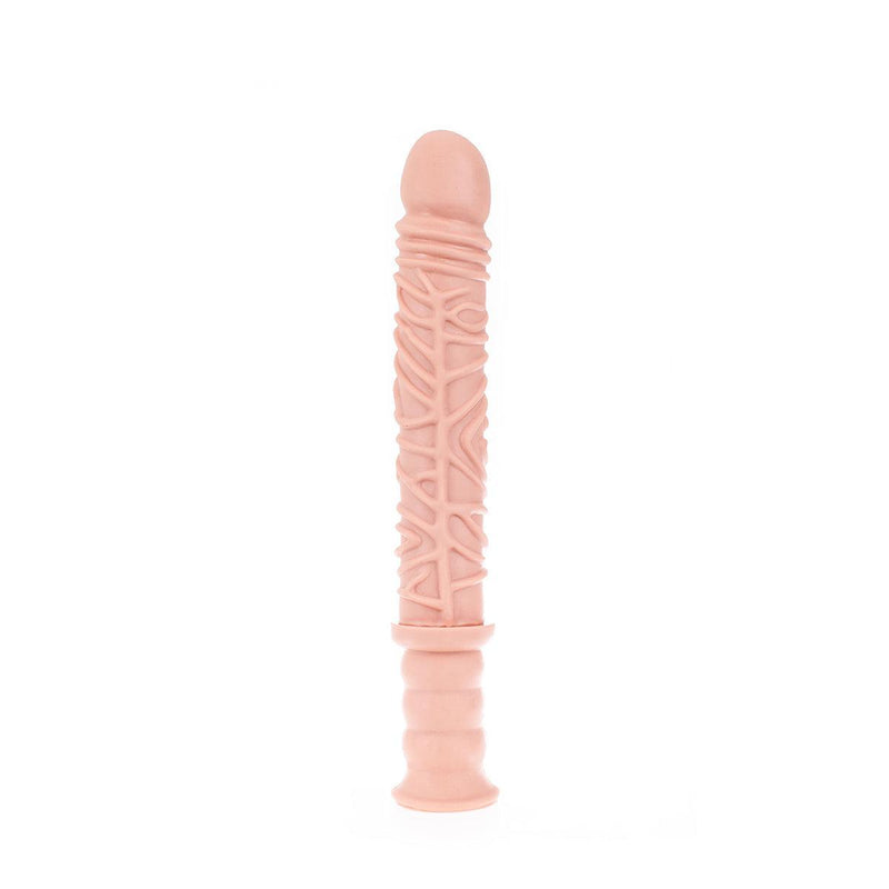 Dinoo - Damocles - XXL Dildo Met Handvat - 42,5 x 4,5 cm - Lichte Huidskleur-Erotiekvoordeel.nl
