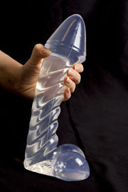 Dinoo - Irritator - Gode - 29 x 7,6 cm - Transparent-Erotiekvoordeel.nl