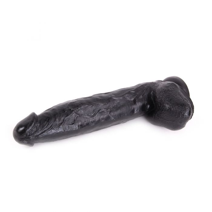 Dinoo - Monster - Gode XXL - 28 x 5,5 cm - Noir-Erotiekvoordeel.nl